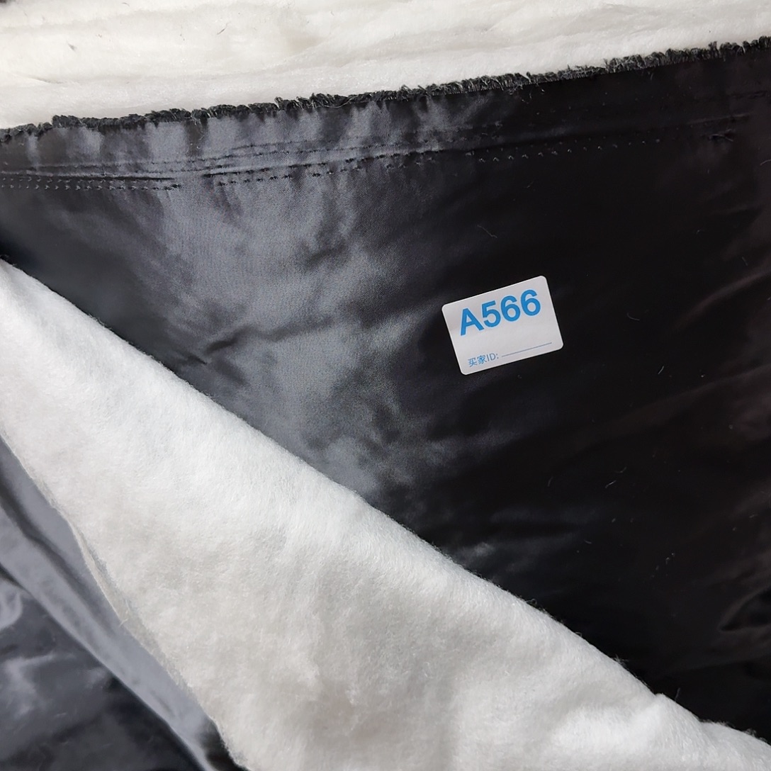 黑色面布加棉12元3米566