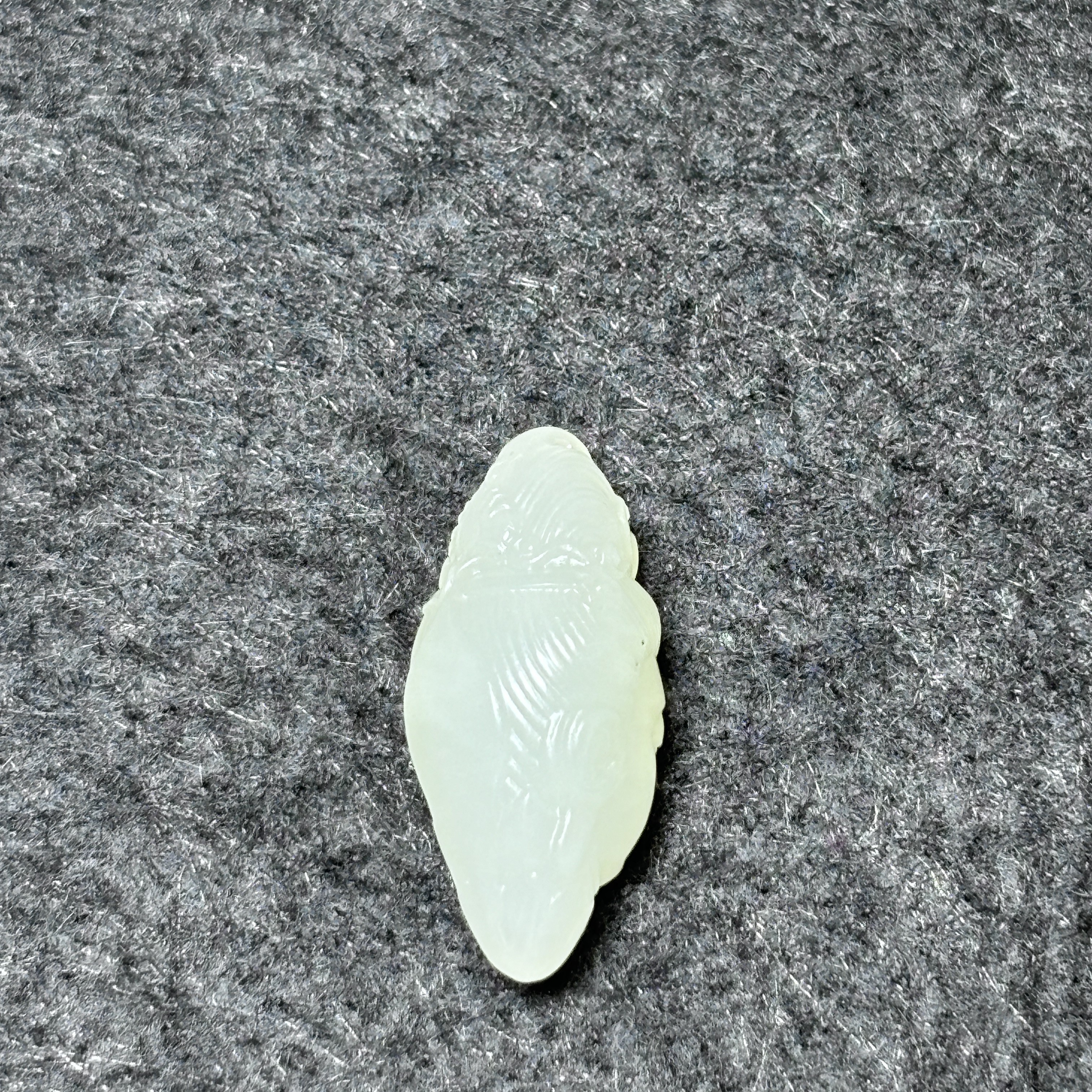 和田白玉观音头，27*13*13