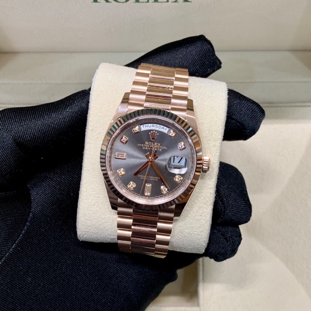 99新 Rolex/劳力士 128235-0050 烟熏灰 24年9月13日 全套全长