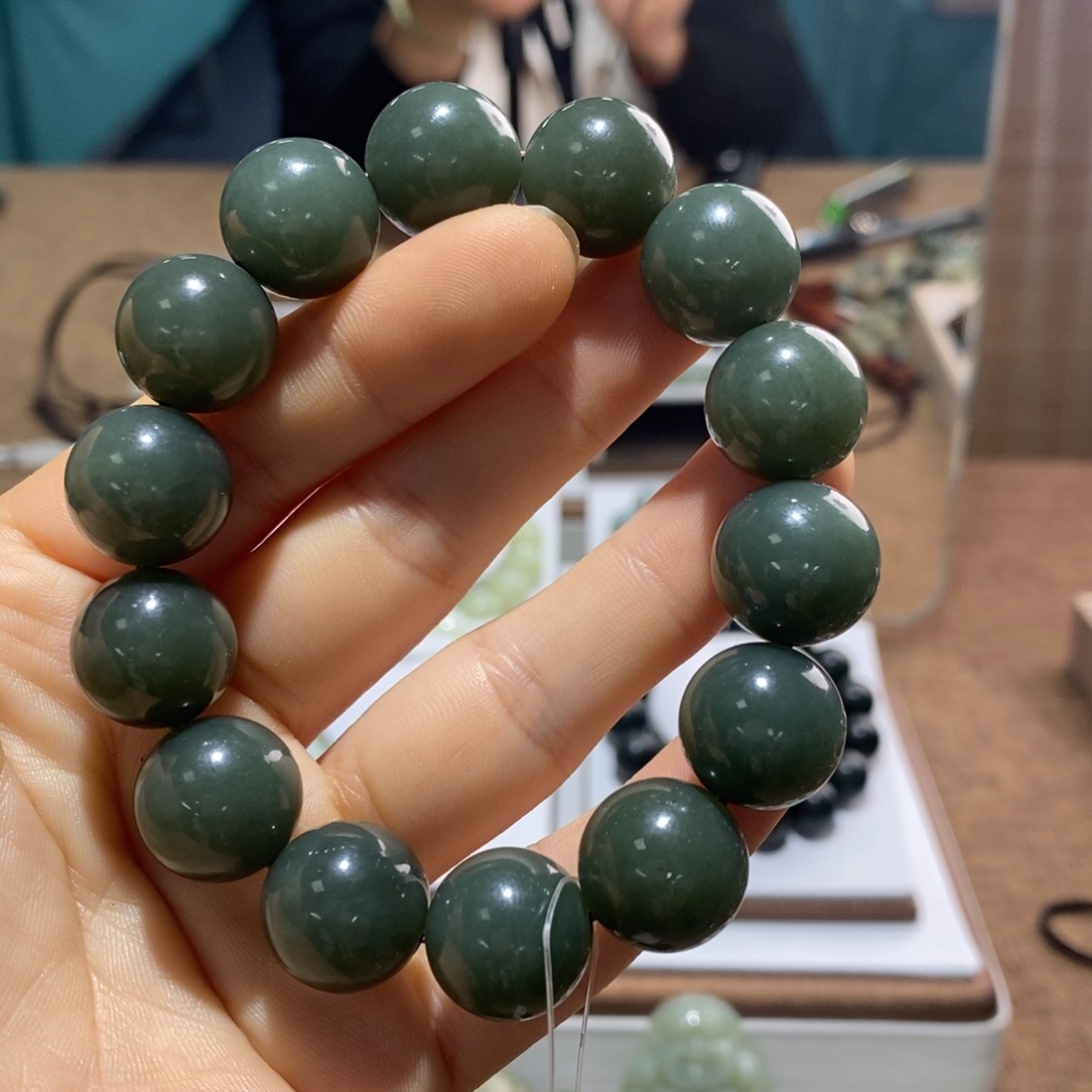 和田玉未镶嵌手链115