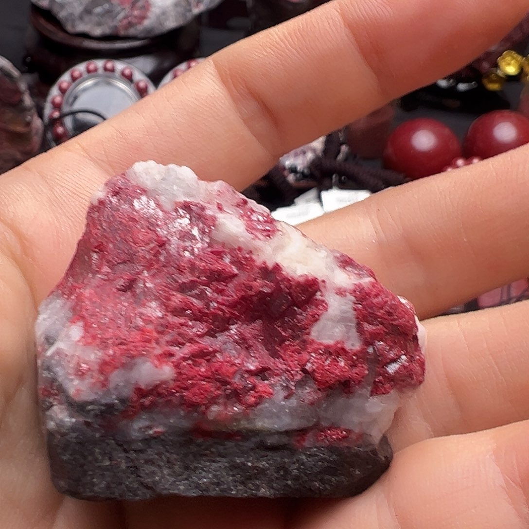 海***哥天然辰砂天然朱砂原石