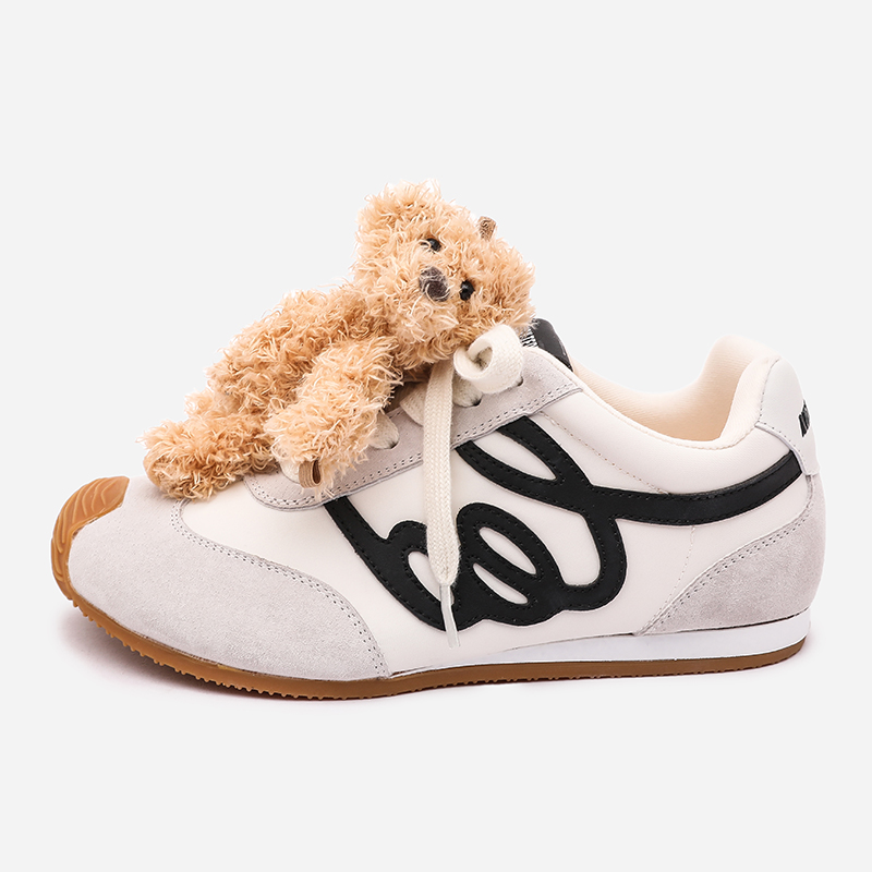 NOISY TEDDY原创小熊休闲时尚透气运动鞋包头百搭轻便舒适德训鞋