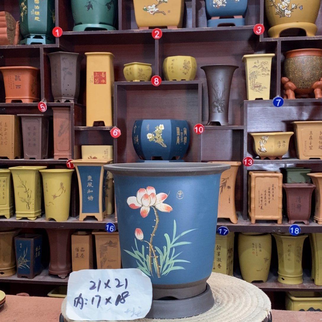 紫砂艺术紫砂花盆