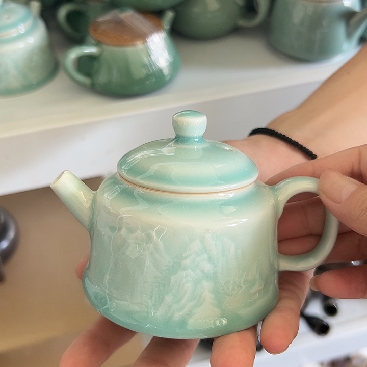 龙泉云间青瓷小米茶器