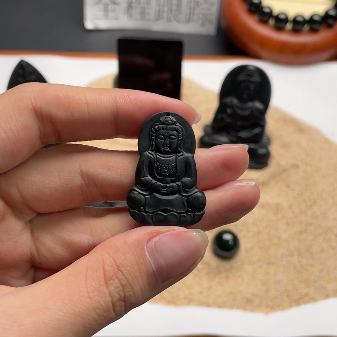 【闪购商品】定制翡翠未镶嵌墨翠