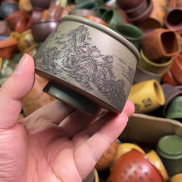 紫砂茶杯全手工紫砂主人杯