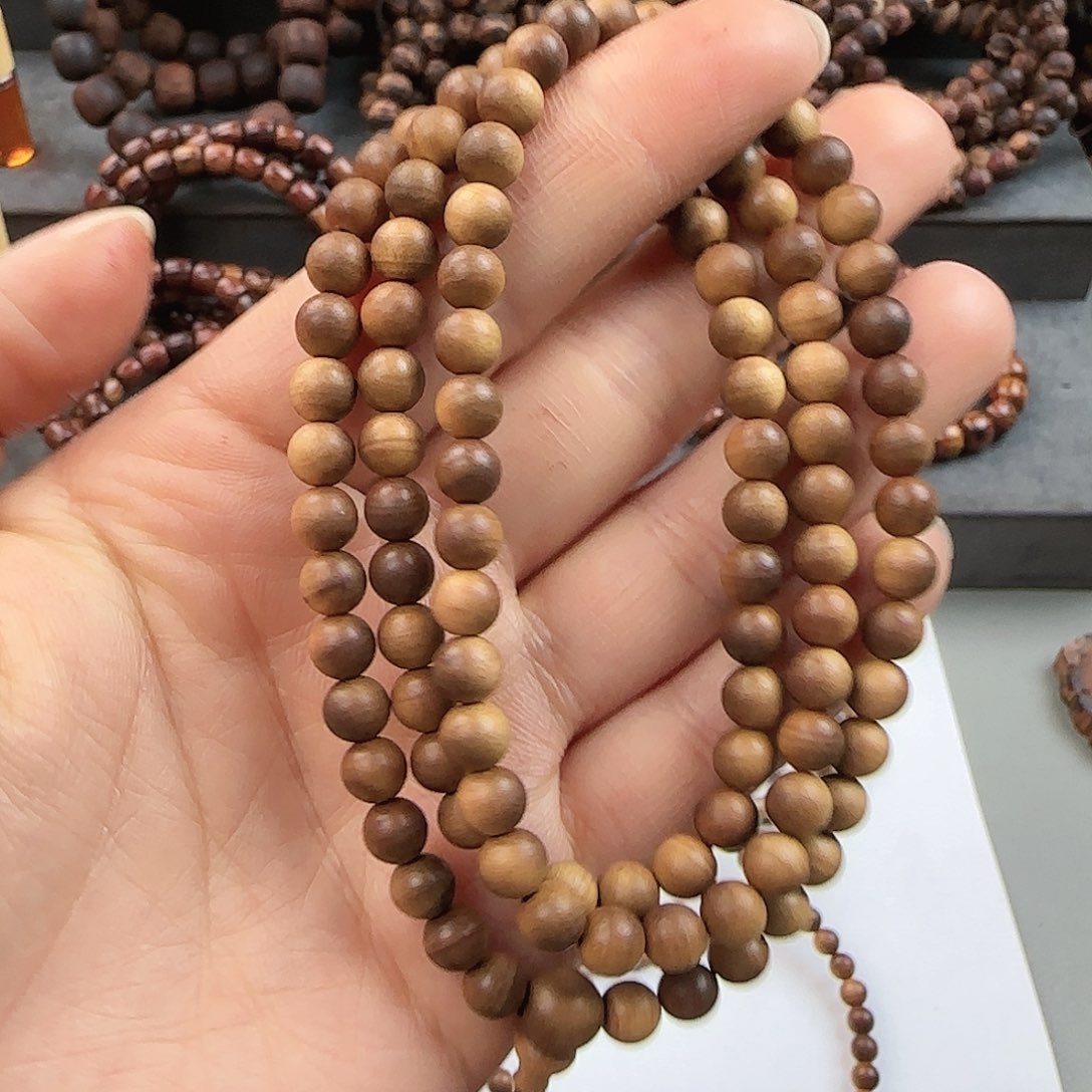 檀香木手串/手链0.6×108正区老山檀香