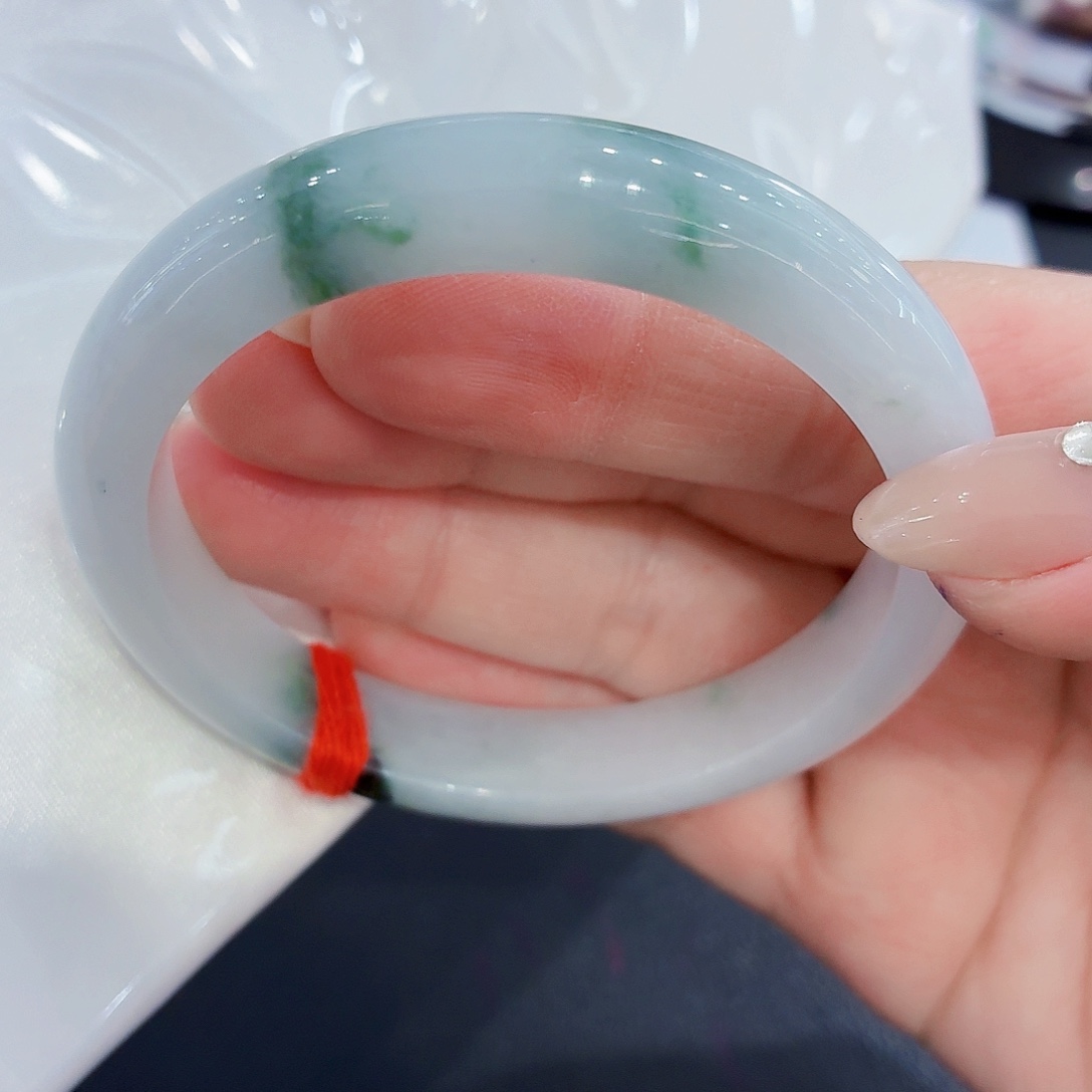 翡翠未镶嵌手镯翡翠54圈口（强推）