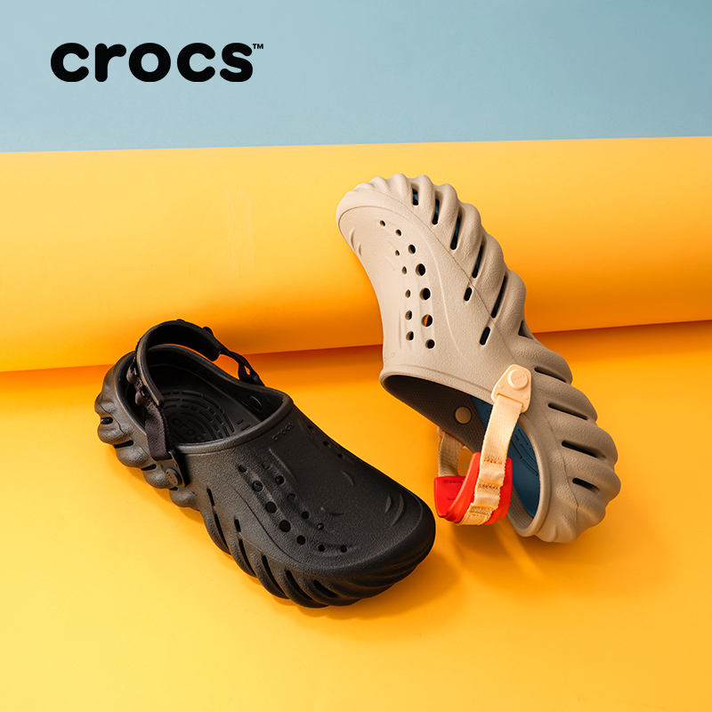 CROCS/卡骆驰【波波】波波洞洞鞋平底鞋休闲鞋包头拖|207937