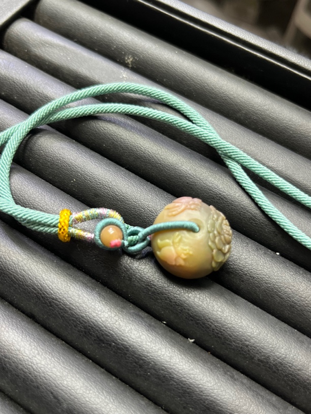 四川盐源玛瑙牡丹花平安扣