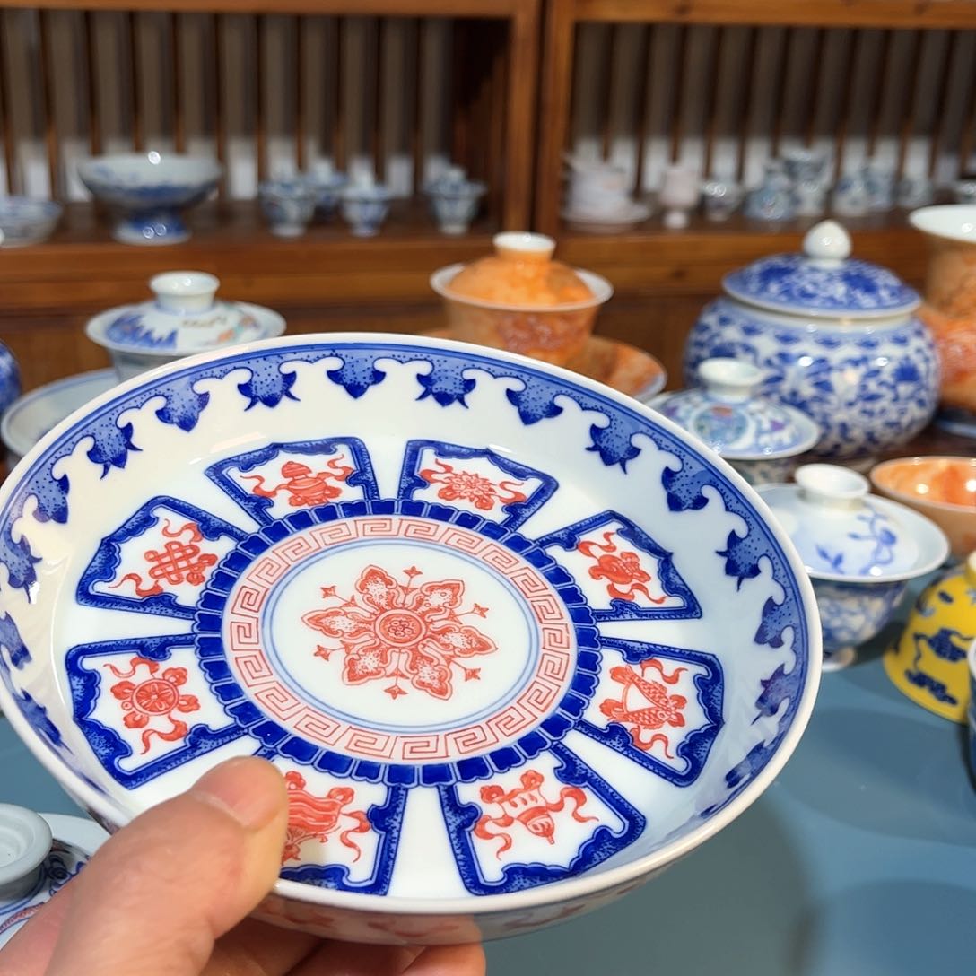 錡镇堂手工手绘壶承