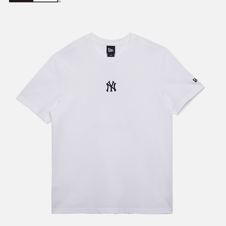 NEWERA纽亦华MLB短袖T恤学院风上衣NY拼接刺绣14364806
