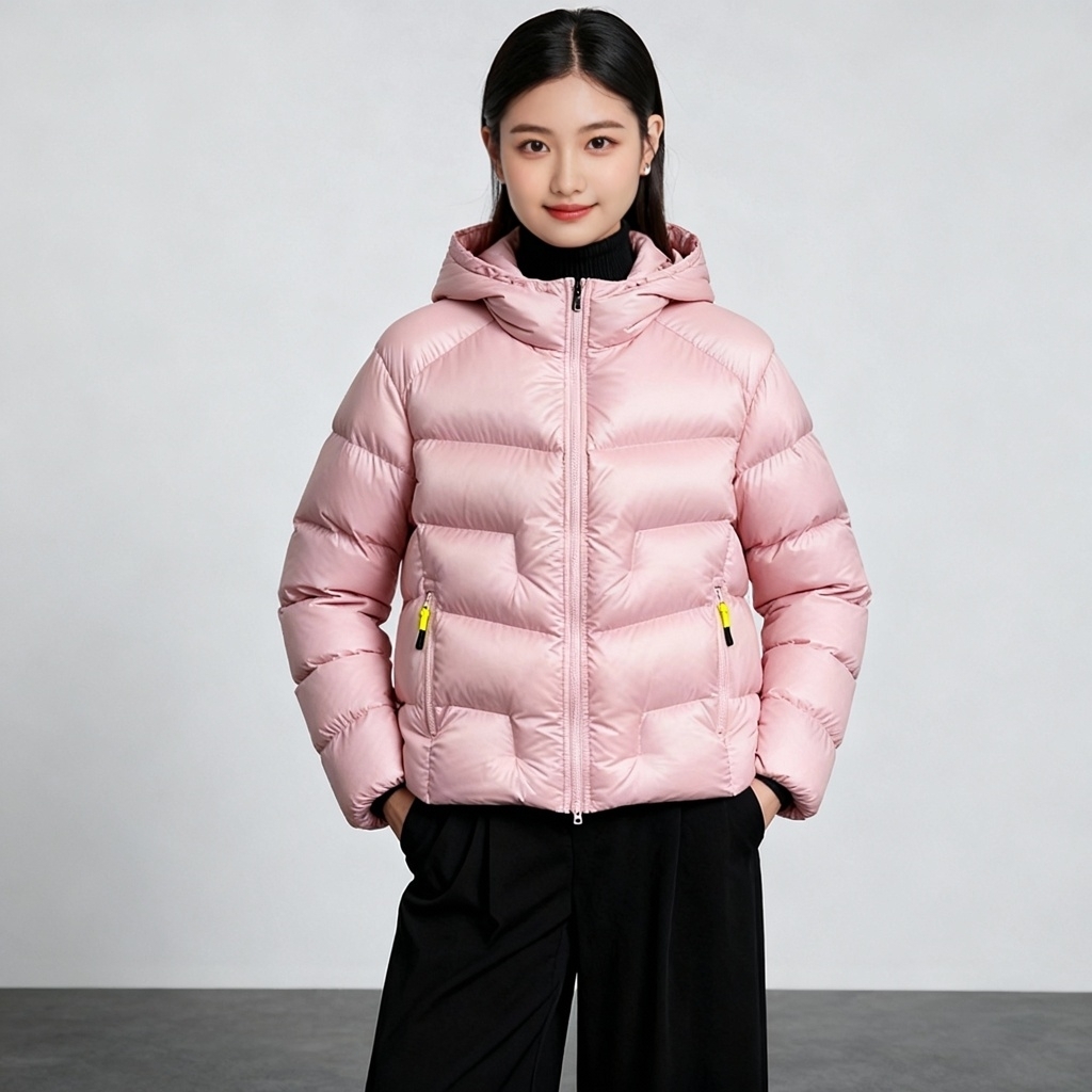 五彩缤纷超轻薄高保暖棉服外套D