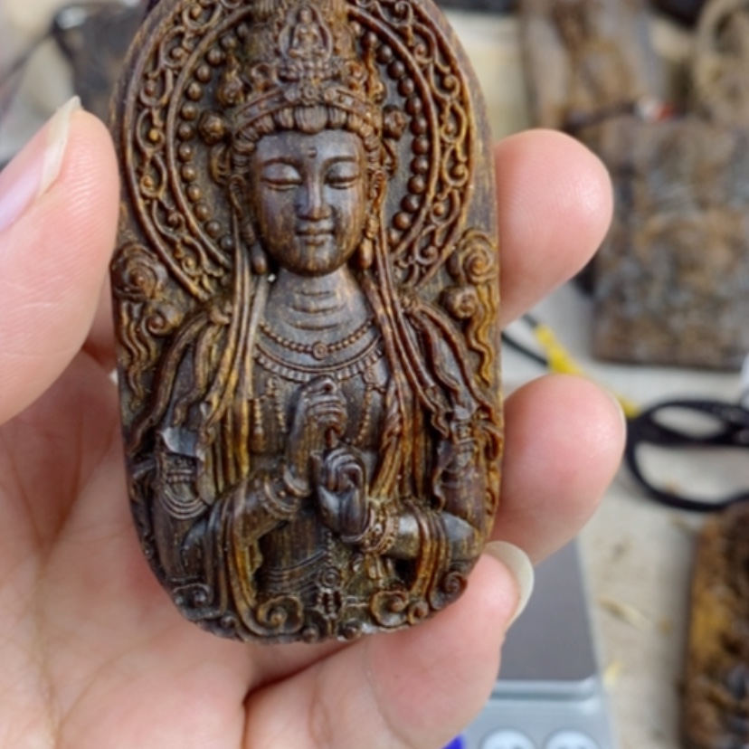 【闪购商品】木芽庄合十观音配养香罐
