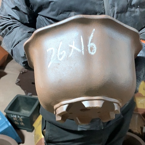 紫砂花盆手工制作