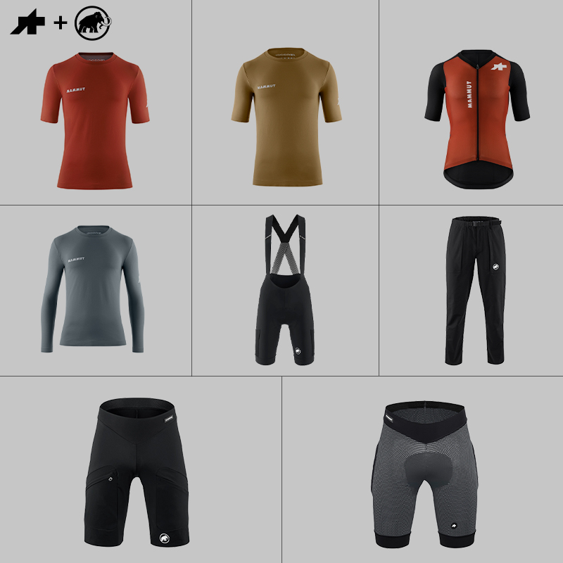 ASSOSx Mammut猛犸象男款舒适骑行短袖骑行短裤自行车联名系列