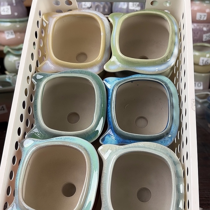 红陶量货/口5.5-8高深浅搭配发6个