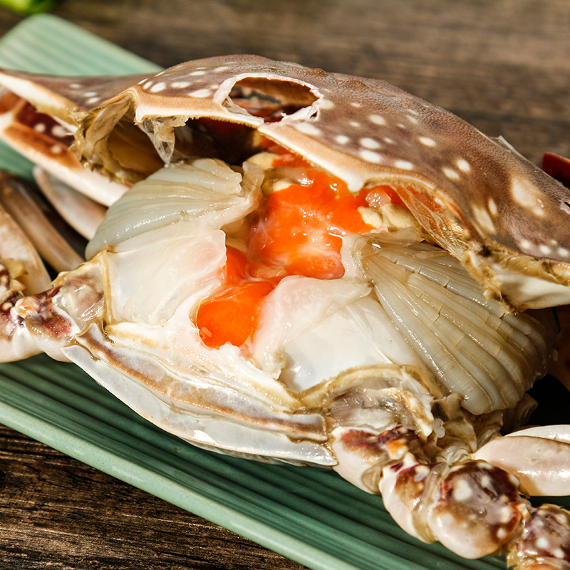 舟山特产呛蟹 生腌炝蟹生吃不要蒸煮4两左右/只