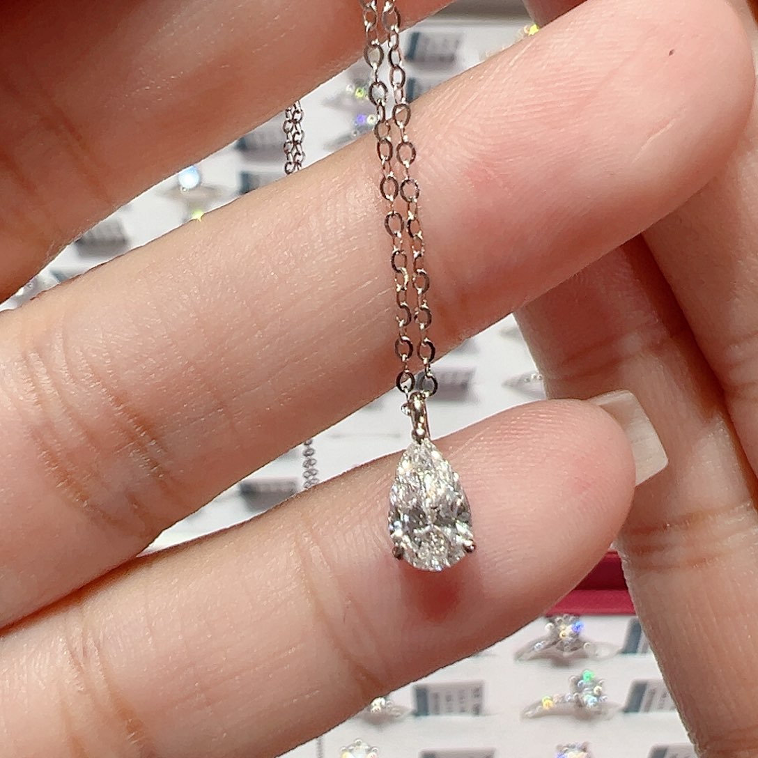 实验室培育钻石套链18K金镶嵌