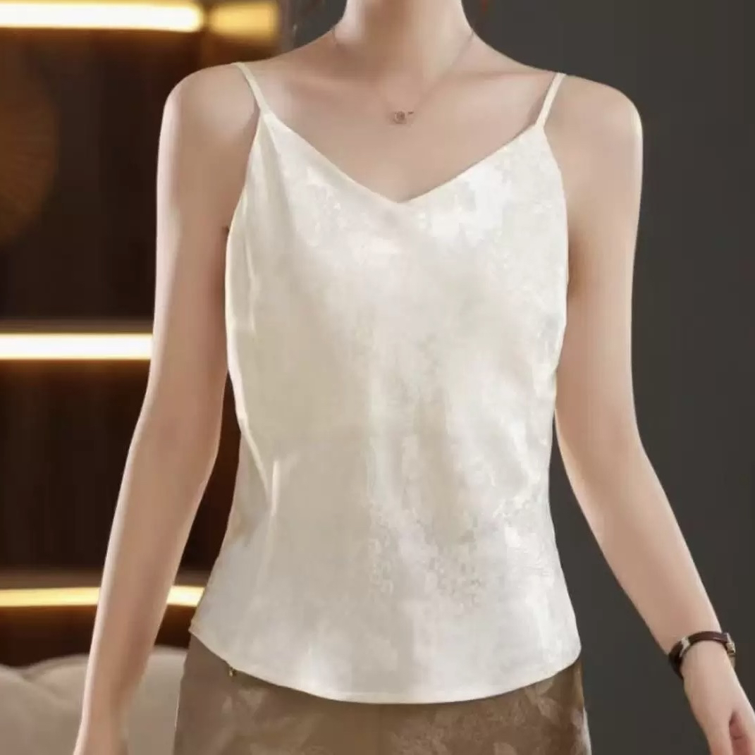 新中式小吊带提花吊带背心461