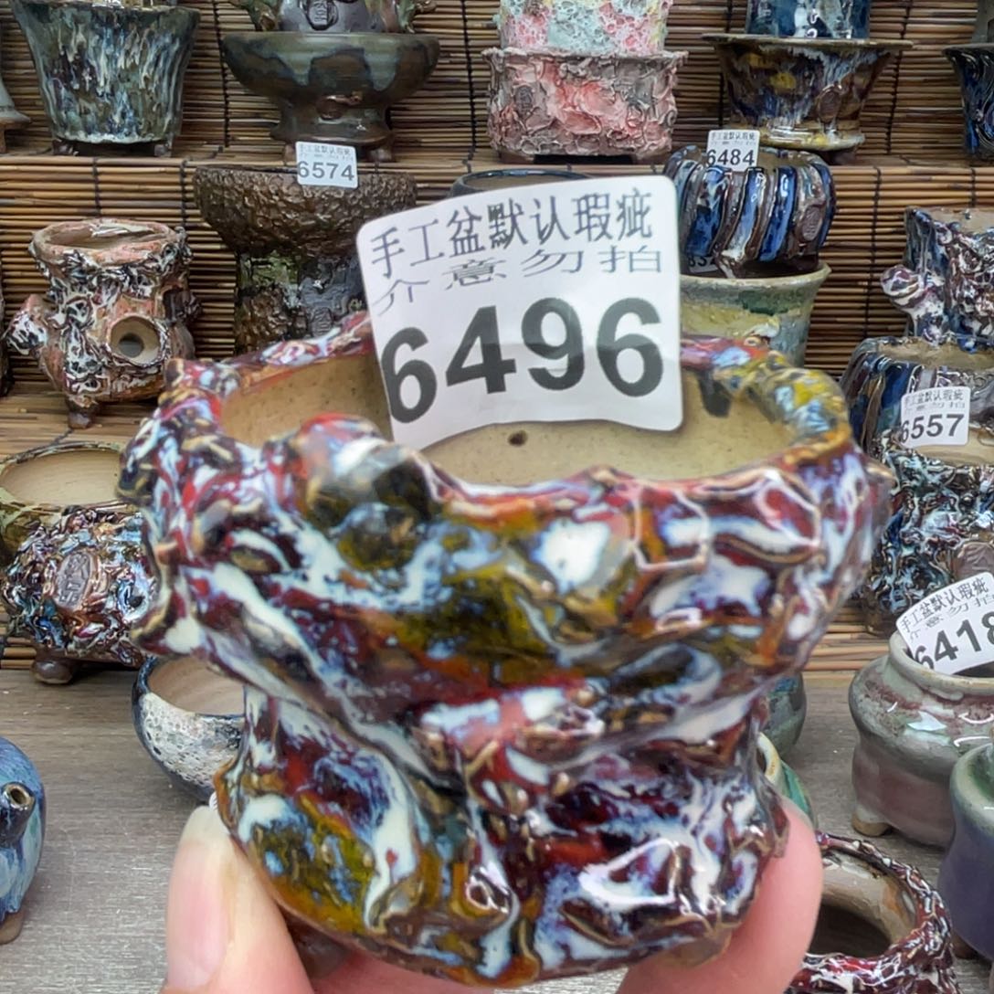 手工花盆默认瑕疵完美者勿拍