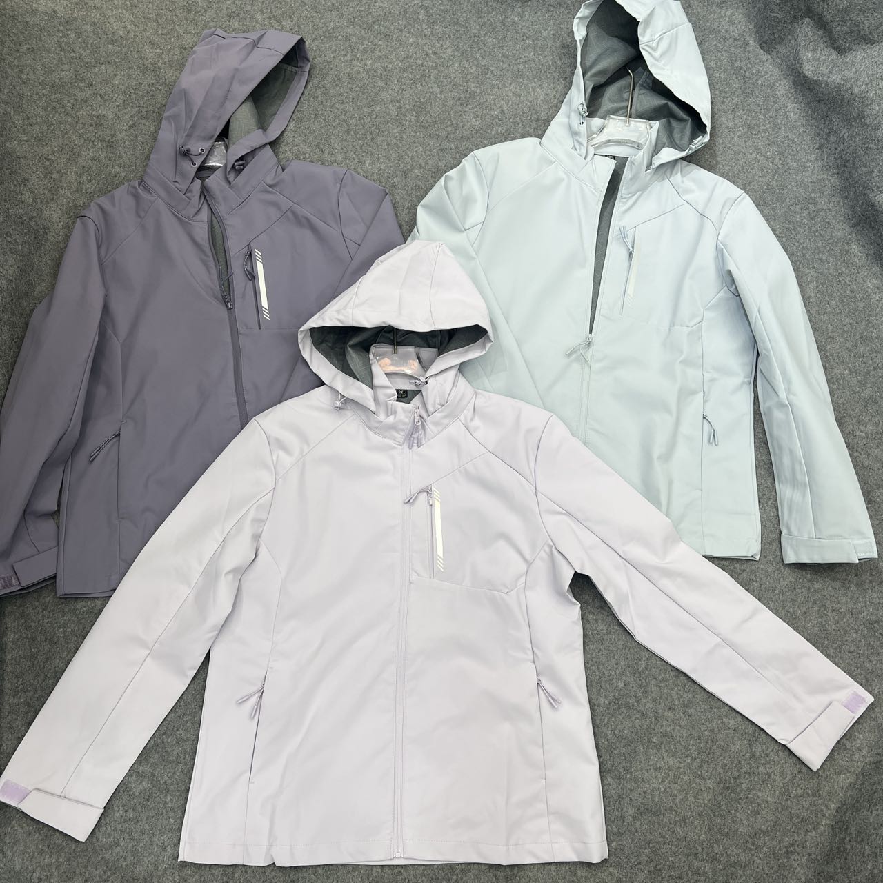 5894号99169#春秋百搭软壳冲锋衣双口袋休闲显瘦拉链外套女款