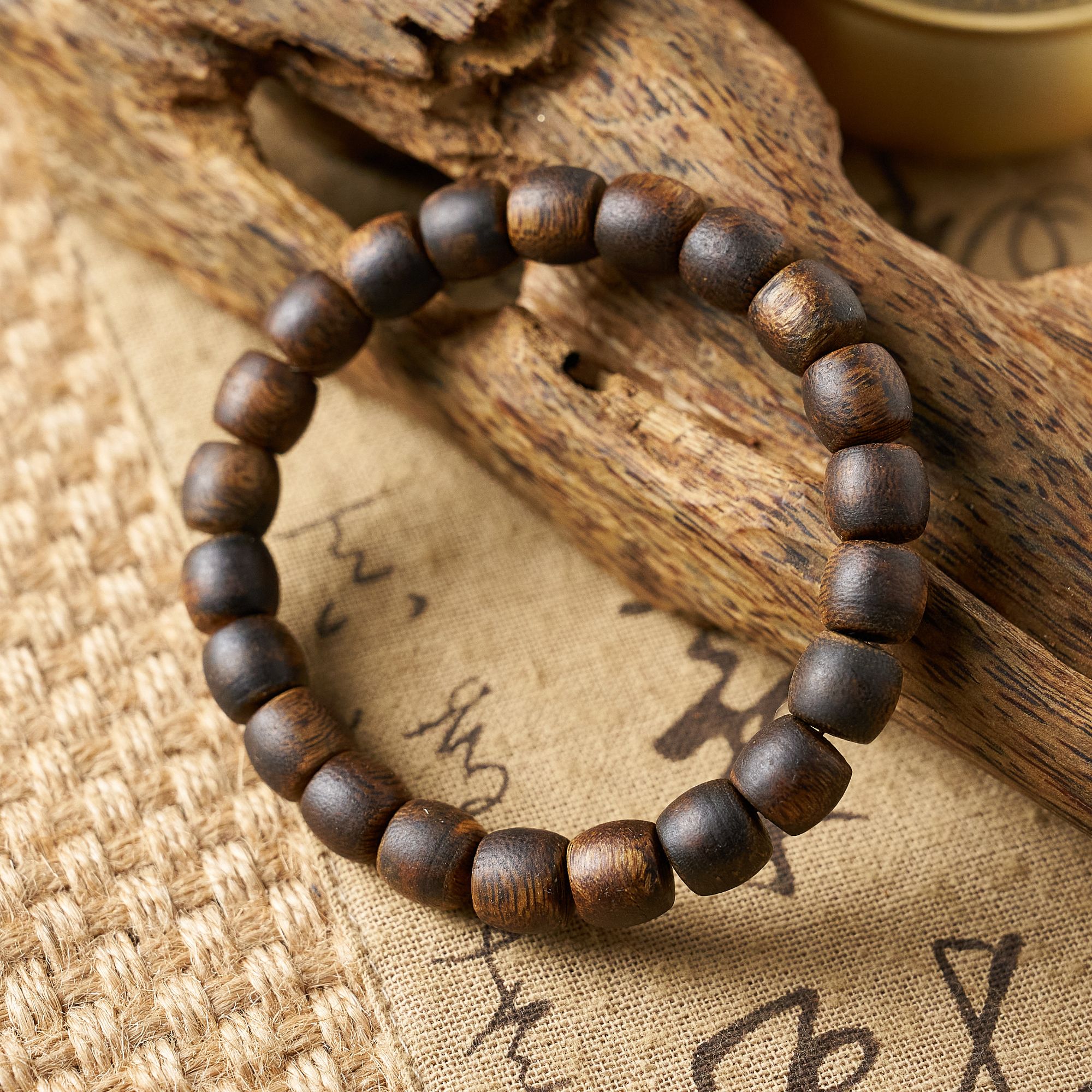 沉香海南精品黑棋（珍藏品）1.0鼓珠单圈-多样性发其一