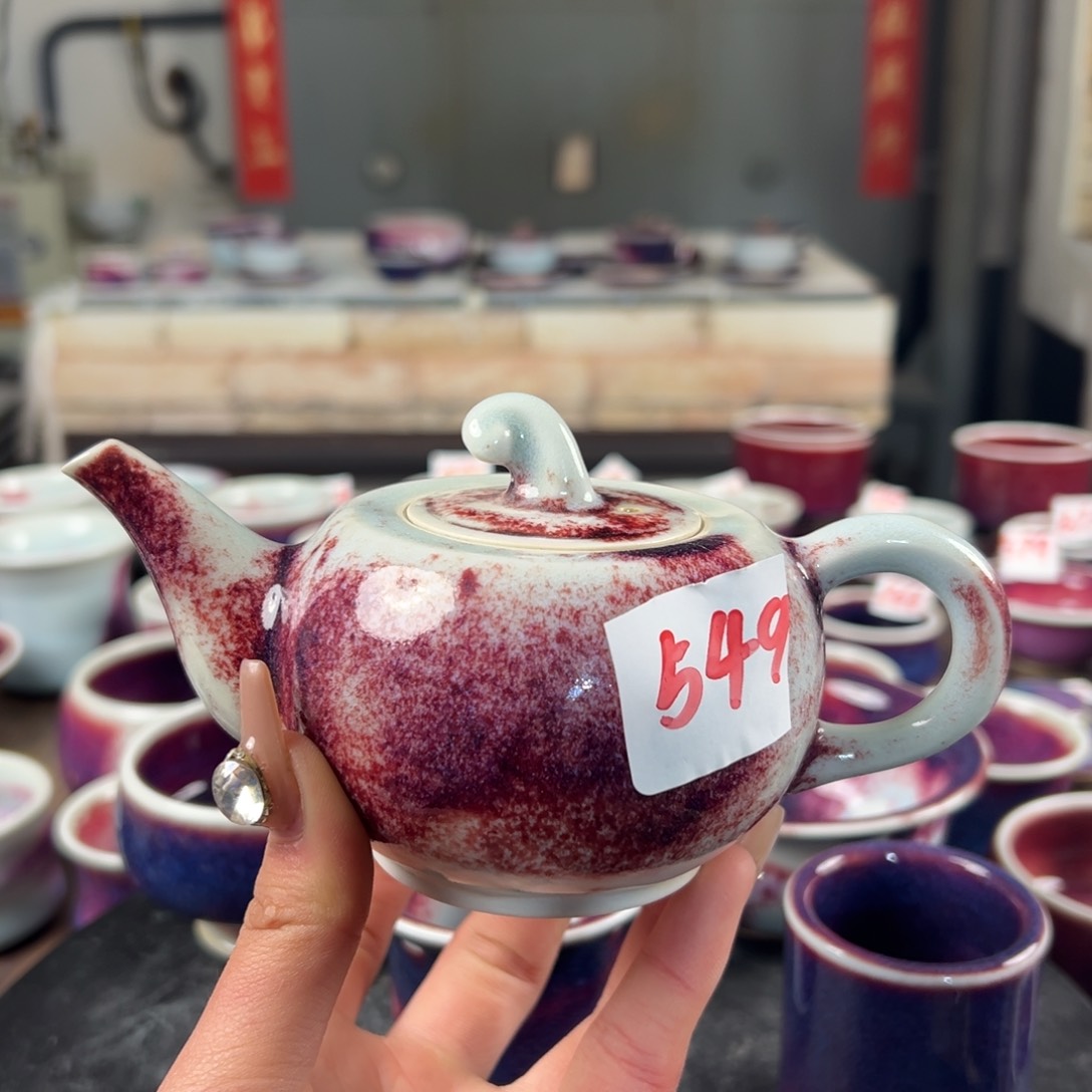 瓷片微瑕壶玉石釉