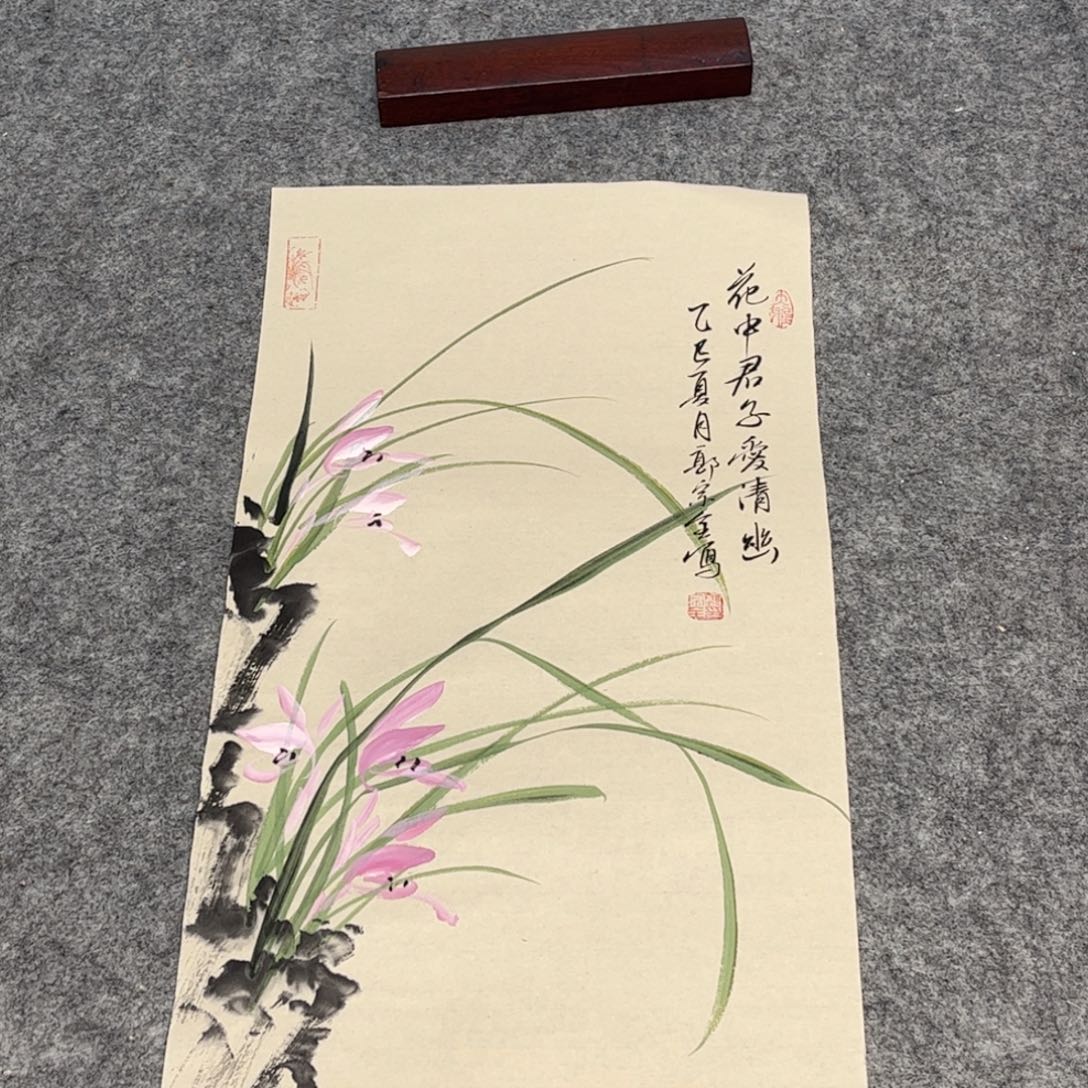 国画12.6纯手绘无边框作品