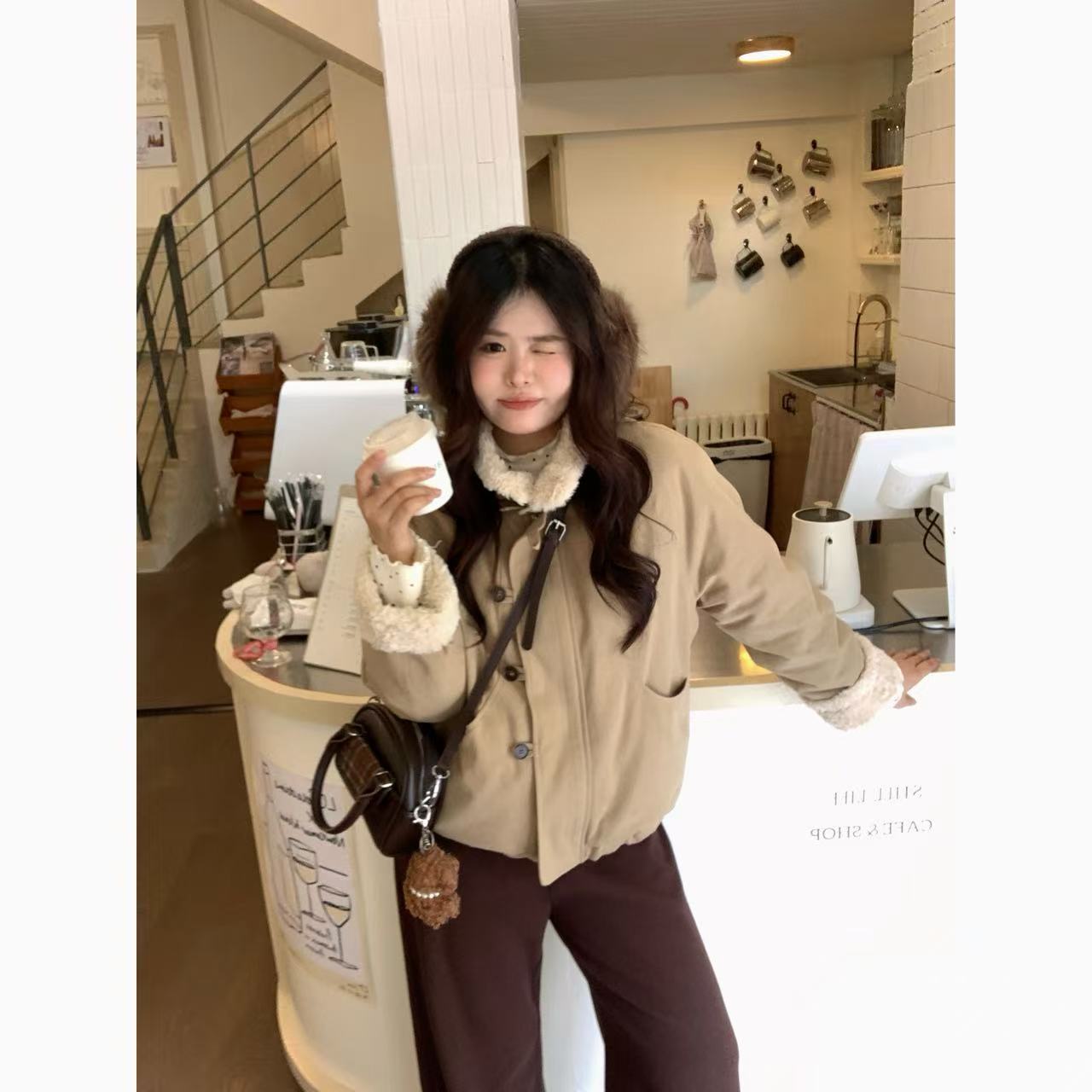 【初雪降临】大头婷微胖定制甜美90白鸭绒百搭加厚外套 ZX262