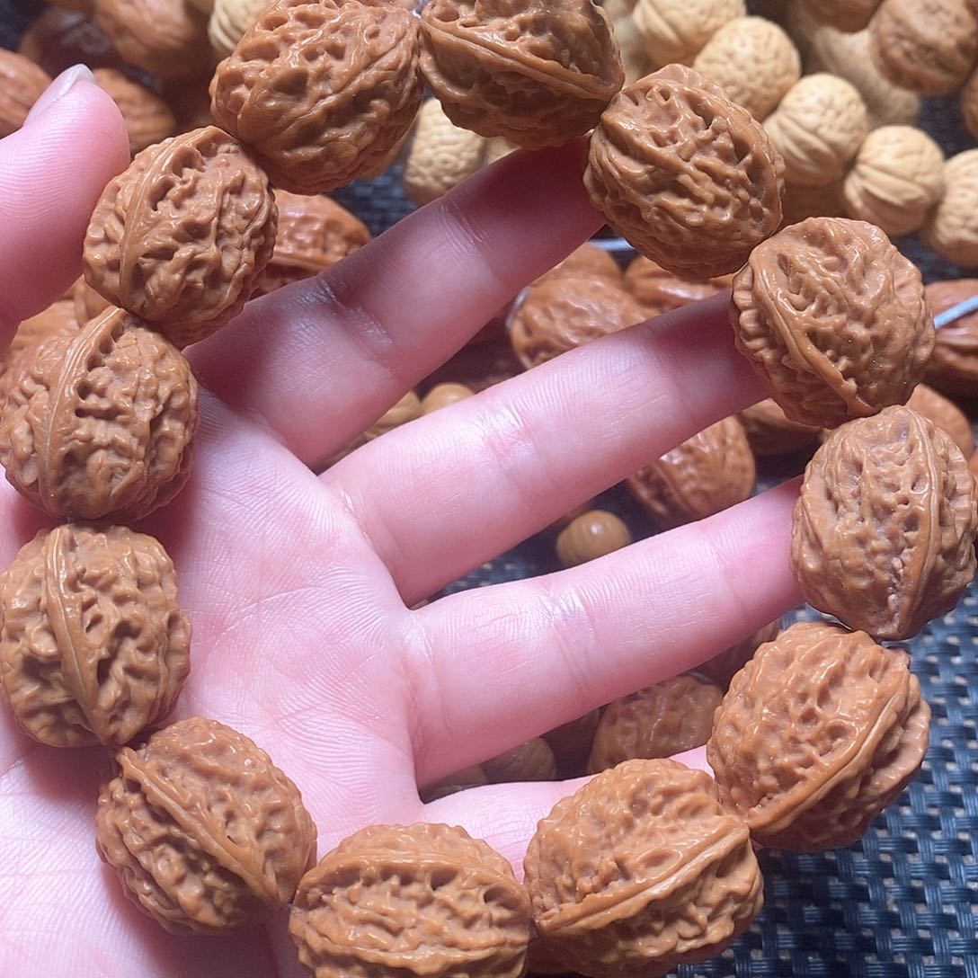 文玩核桃手串金蟾粗筋