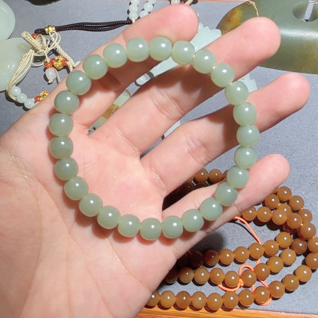 和田玉手链未镶嵌