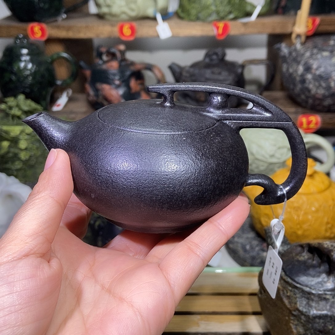 5***6石材冰碛玉一体壶160CC