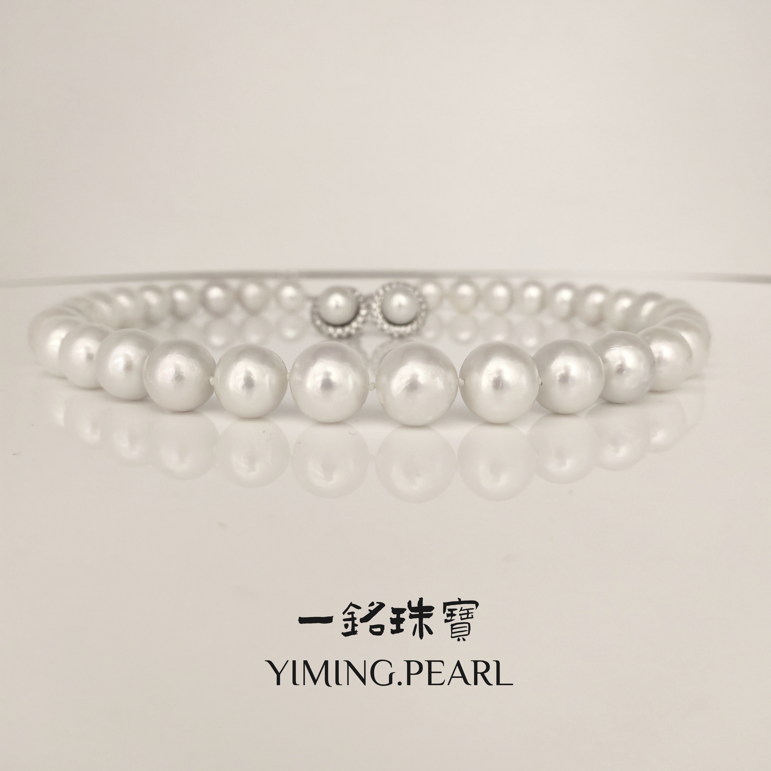 【一铭珍珠•徐总】喜马拉雅白龙珠珍珠项链11~14mm赠耳钉YMXL0020