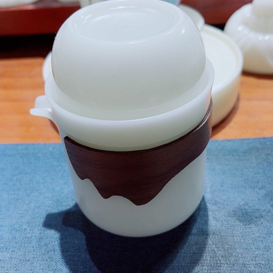 陶瓷素烧璞玉1壶4杯套