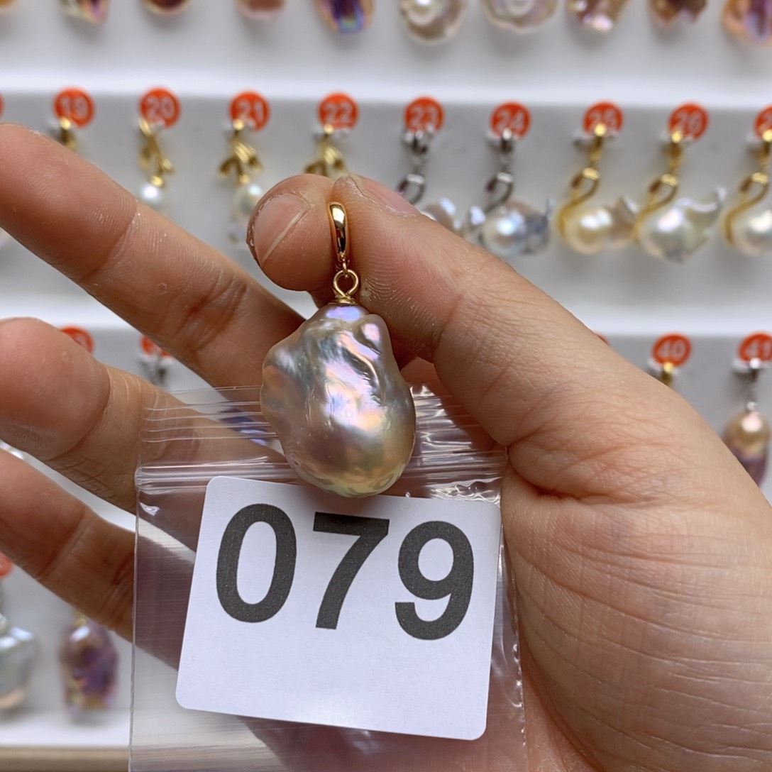 淡水珍珠颈饰银S925镶嵌79