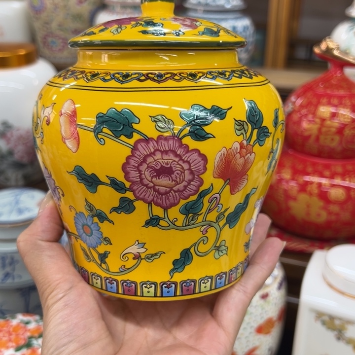 高端陶瓷茶叶密封罐