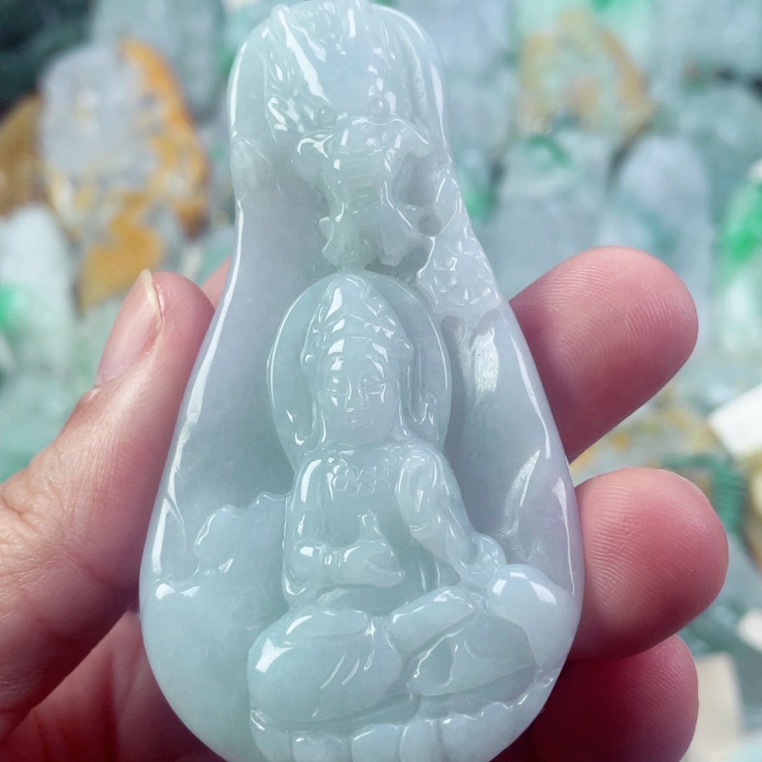 翡翠未镶嵌吊坠(不含链)