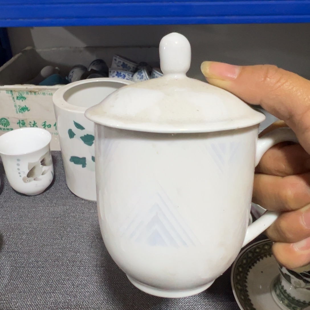 醴陵瓷直播供货基地老瓷群力300毫升微瑕