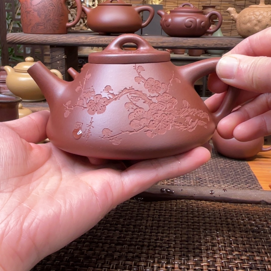 紫砂茶壶宜兴原矿紫砂手工制全240