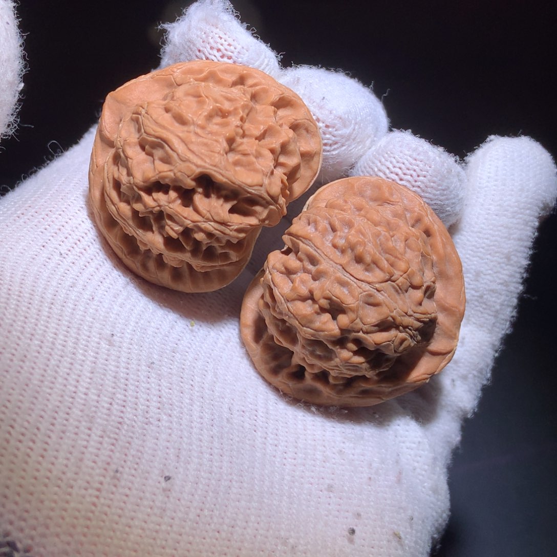 把件文玩核桃手捻桃心宫灯狮子头文玩核桃