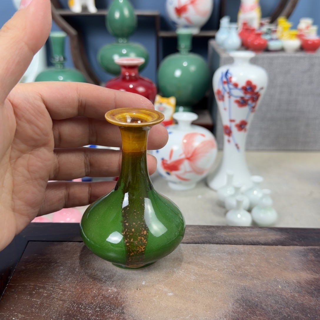 陶瓷手工小花器摆件