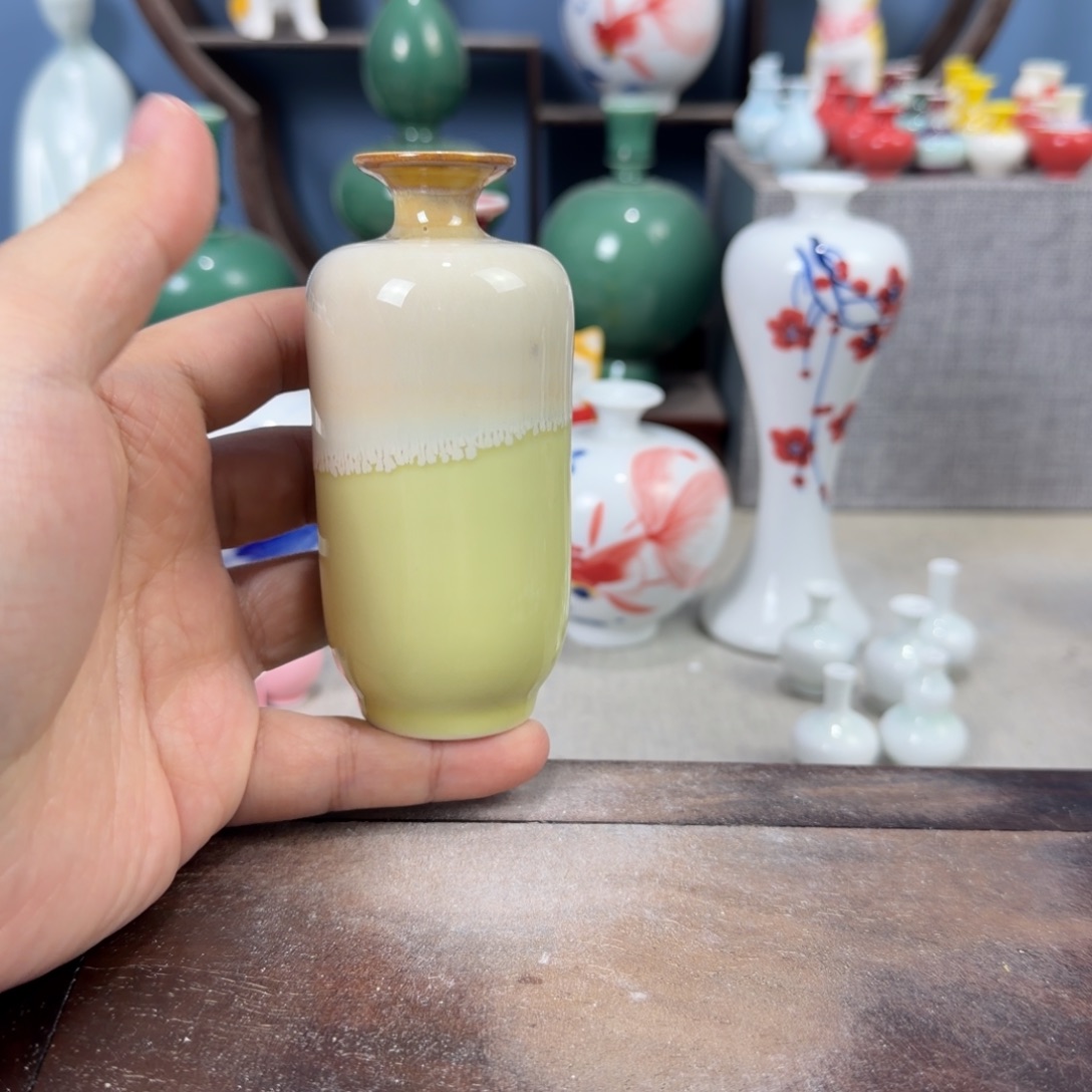 陶瓷手工小花器摆件