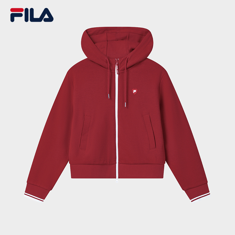 Fila/斐乐马上起飞 | 新年外套女舒适户外连帽卫衣F11W619502F