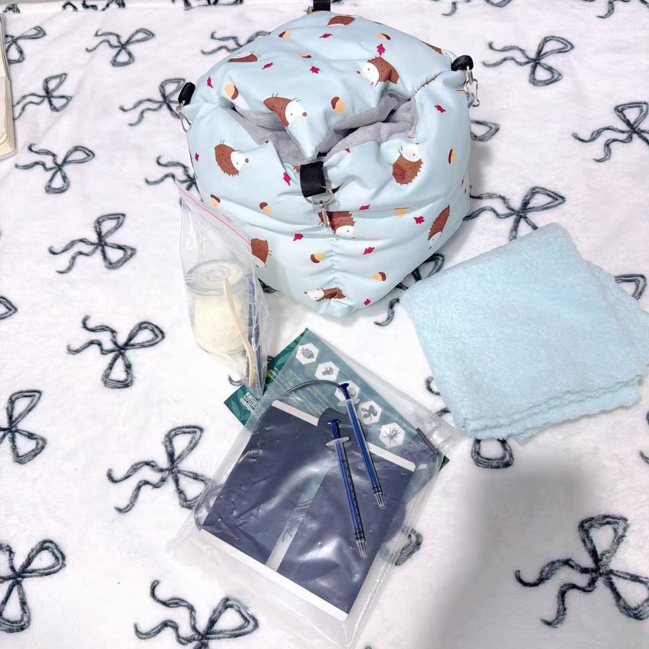 新手蜜袋鼯保温套装 棉窝＋加热垫＋无乳糖奶粉