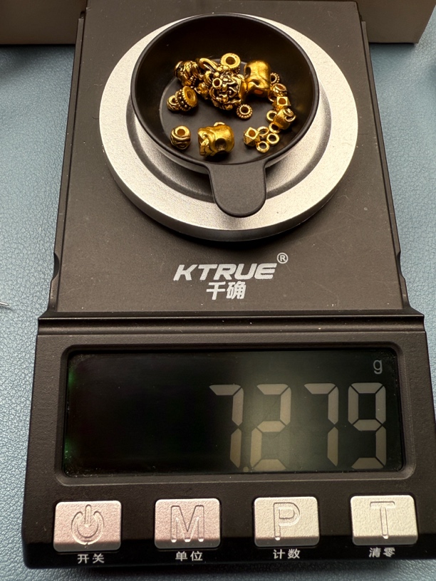 足金纯金弟子三通