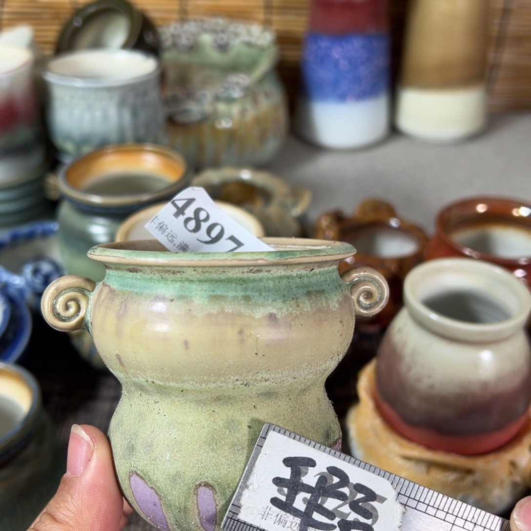 红陶景德镇手工花盆