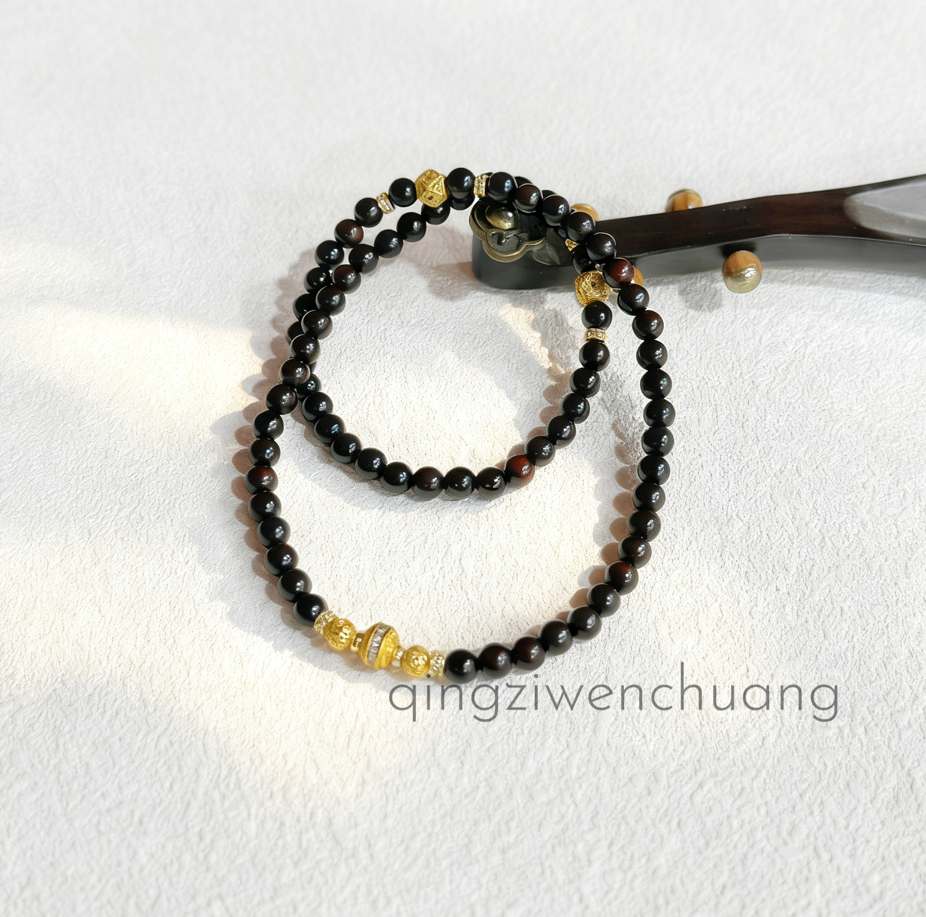 DA 1302-小叶紫檀-6mm多圈镂空绣球