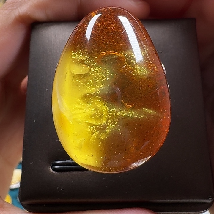 ****寶蜜蜡银S925镶嵌戒指戒指