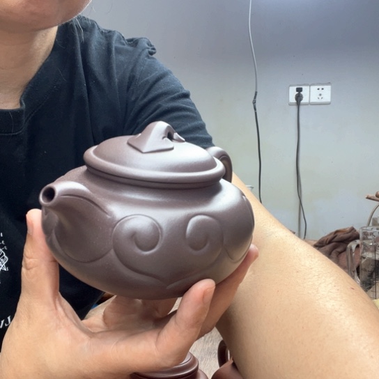 茶壶紫砂大**女天青紫泥